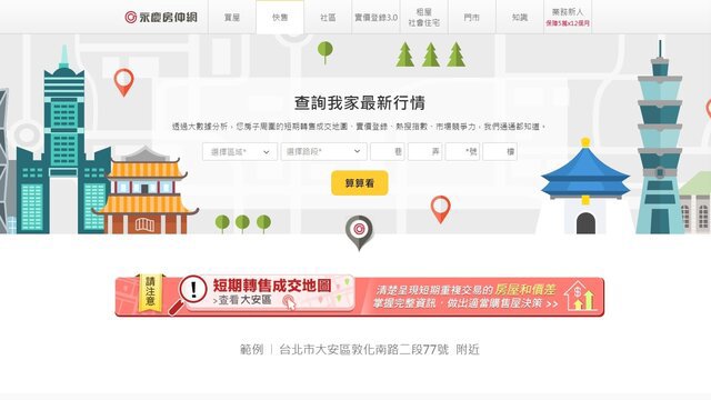 「賣屋算算」和「買屋力找房」買賣屋免走冤枉路！