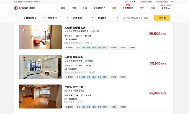 永慶房屋響應臺北市地政局「友善屋源」